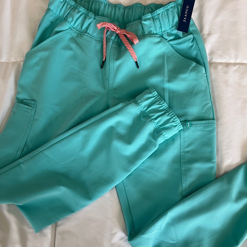 Jaanuu Teal Scrub Bottoms